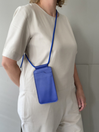EDGE phone sling - tree bark leather - cord shoulder strap