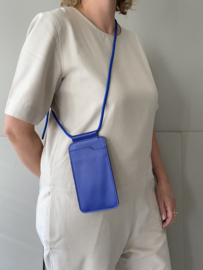 EDGE phone sling - pistachio leather - cord shoulder strap