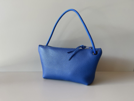 CORD pouch / bag - navy leather & cord
