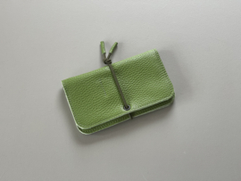 KNOT wallet - ginkgo green leather