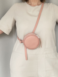 belt bag MACARON - porcelain leather