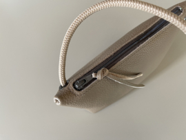 CORD pouch / bag - tree bark leather