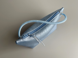 CORD pouch / bag - ice - metallic leather