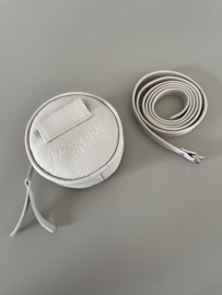 belt bag MACARON - porcelain leather