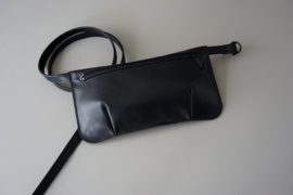 HIP POUCH - black leather