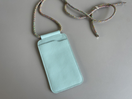 EDGE phone sling - waterfall leather - cord shoulder strap