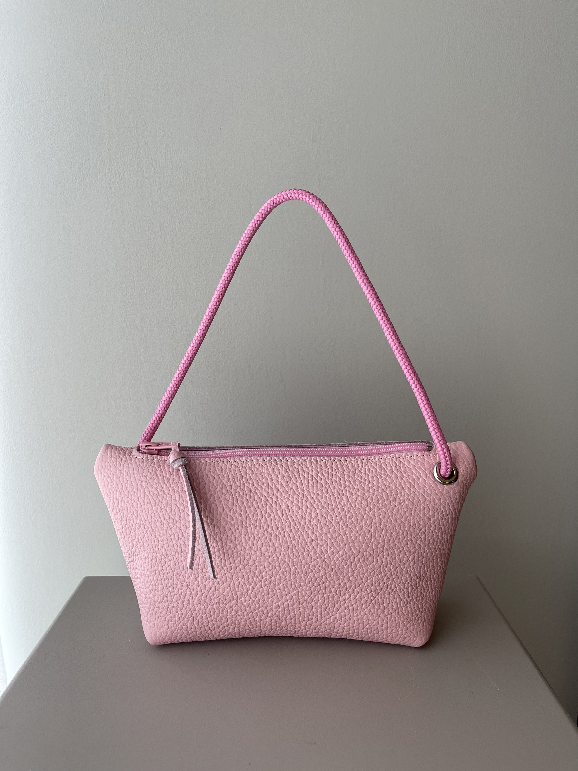 CORD pouch / bag - cotton candy leather
