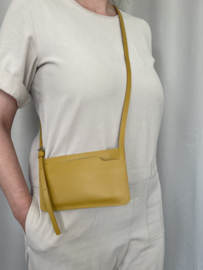 EDGE phone purse - mustard leather