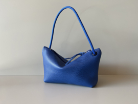 CORD pouch / bag - navy leather & cord