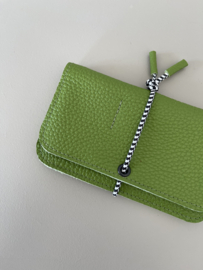 KNOT wallet - ginkgo green leather