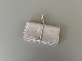 KNOT wallet - shell leather & elastic