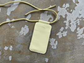 EDGE phone sling - butter leather - cord shoulder strap
