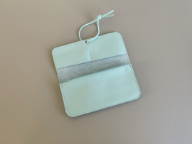 KNOT wallet wide - waterfall leather & elastic