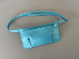 HIP POUCH - turquoise leather