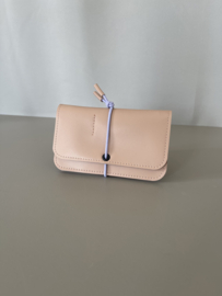 KNOT wallet - pale pink leather