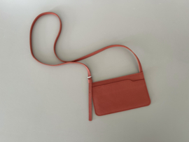 EDGE phone purse - brick leather