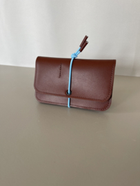 KNOT wallet - chestnut leather