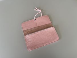 KNOT wallet wide - blossom leather & elastic