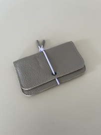 KNOT wallet - zinc leather