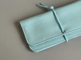 KNOT wallet wide - waterfall leather & elastic