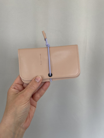 KNOT wallet - pale pink leather