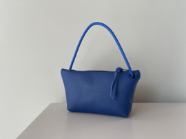 CORD pouch / bag - navy leather & cord