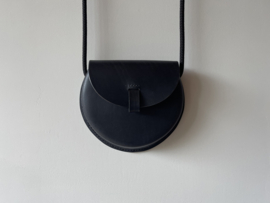 BUBBLE bag - black leather & black cord