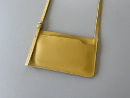 EDGE phone purse - mustard leather