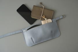 HIP POUCH - black leather