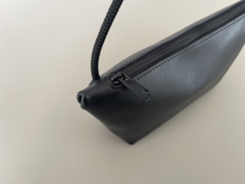 CORD pouch / bag - black leather