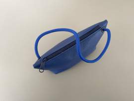 CORD pouch / bag - cobalt leather