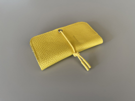 KNOT wallet - dandelion leather & elastic