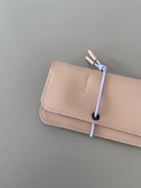 KNOT wallet - pale pink leather