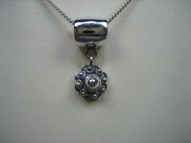 Zilveren Zeeuwse Knoophanger met gratis zilveren collier