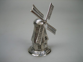 Zilveren Miniatuur Poldermolen Schoonhoven uit ca. 1980