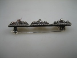 Antieke zilveren Zeeuwse Broche met 3 Knopen uit ca.1900