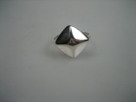 Moderne Zilveren ring Hollands uit ca.1965 Occasion