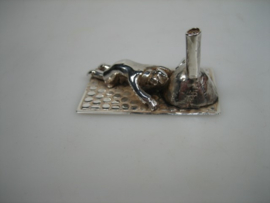 Zilveren miniatuur als Pizza Oven uit ca. 1961 / 1979