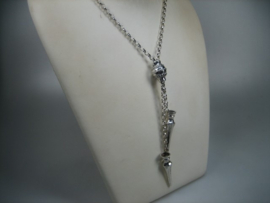 Antieke Zilveren Breidoppen met Chat Elaine tonnetje met Jasseron Ketting uit ca. 1900