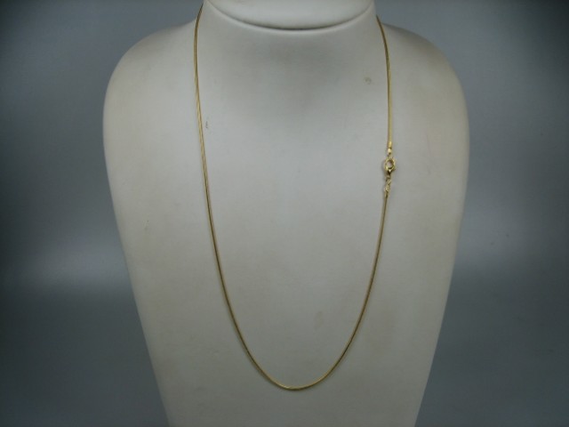 Double goudkleurige slangen collier als halsketting of voor uw hanger nieuw