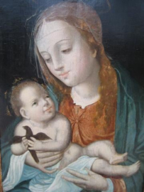 Eiken Paneel van Madonna met Kind van Joos van Cleef 1485-1540 Antwerpen