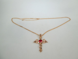 Kruis als Adelaar – Luxe Vintage Collier met karabijn sluiting nieuw