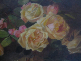J. van Dór schilderij oude meester uit een Franse school ca. 1880