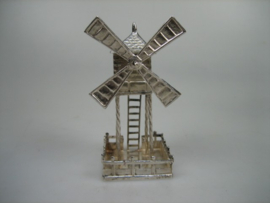 Antieke zeldzame grote staande zilveren Molen uit ca. 1927