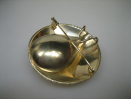 Gouden 14 Karaat Art - Deco Hanger met echte Zee Parel uit ca.1928