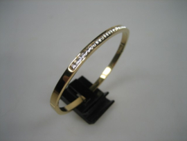 Moderne 18K Italiaanse Goud double kleurige vergulde slavenarmband