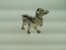 Vintage Italiaans handgemaakt zilveren Labrador-hond uit ca.1955