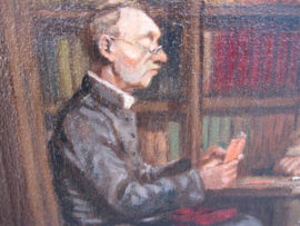 Oud schilderij van Pierre Duval Kaartende Heren info volgt nog
