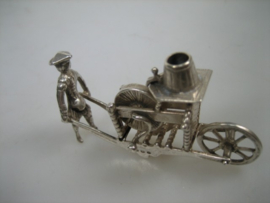 Zilveren Miniatuur Scharenslijper Jan Weeda uit ca. 1950