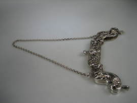 Antieke Zeeuwse Beugeltas uit ca. 1917 met Jasseron Ketting
